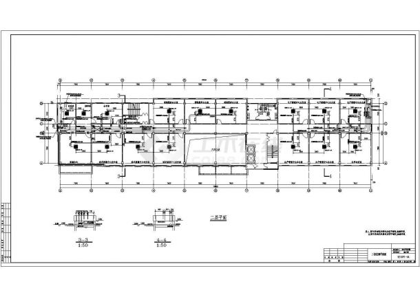 地上4层研发楼空调系统安装CAD参考大祥图-图二