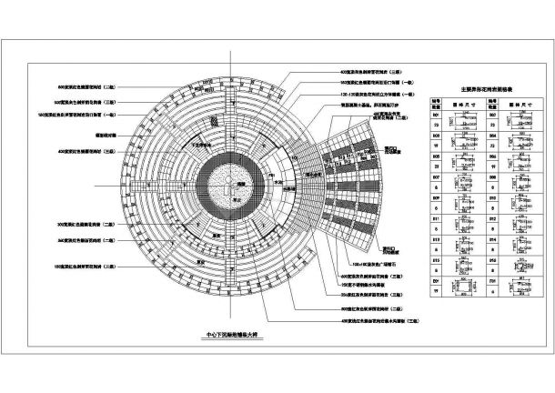 某小区中心景区CAD建筑施工参考详图-图一