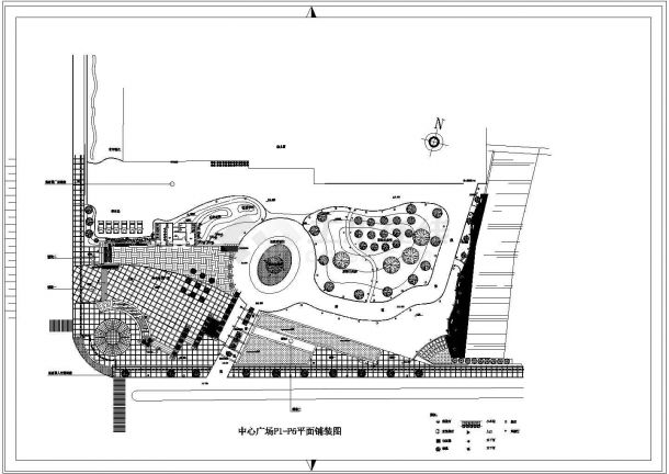 中心广场景观CAD图-图二