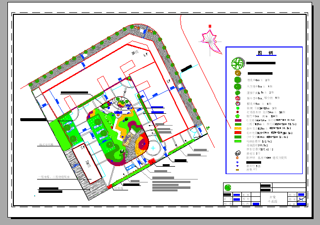四川省某小区园林景观施工图（共12张图纸）