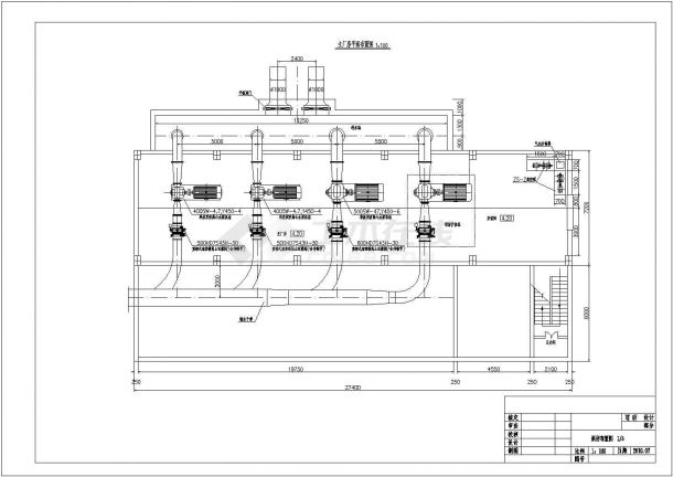 可研阶段某泵站厂房设备结构布置图-图一