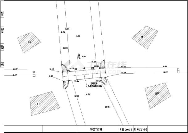 4x8米钢筋混凝土板桥全套施工图（16张）-图一