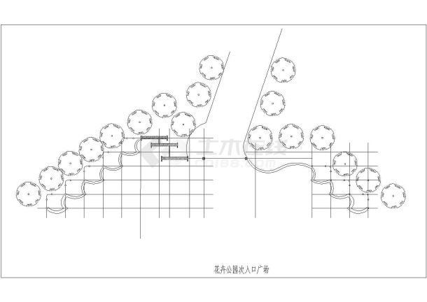某花卉公园入口广场景观图纸（共8张图纸）-图二