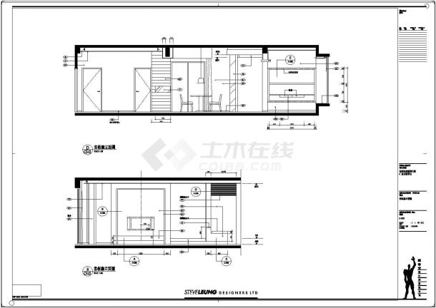 梁志天保利世紀綠洲三期C型住户装修施工图（附效果图）-图二