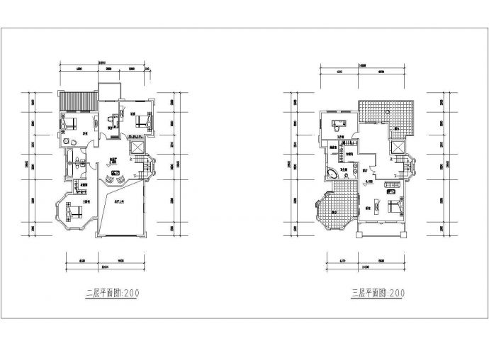 3层独栋欧式别墅施工图纸带效果图_图1