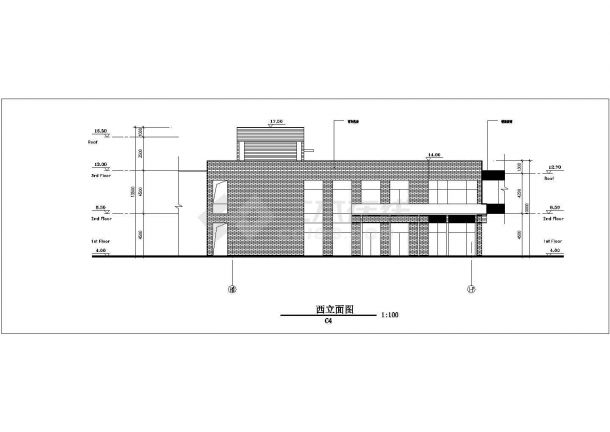 [苏州]某二层工业园区规划C4栋建筑扩初图-图二