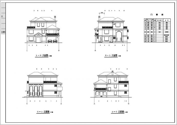 【广东】3层独栋家庭别墅施工图（含效果图）_图1