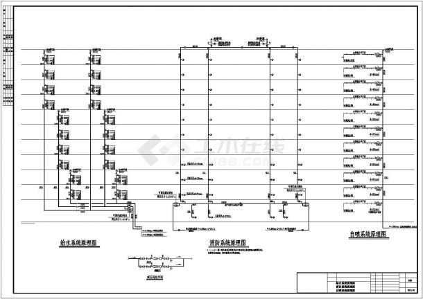[东莞]某公寓三期给排水施工图（总图+1号楼）-图二