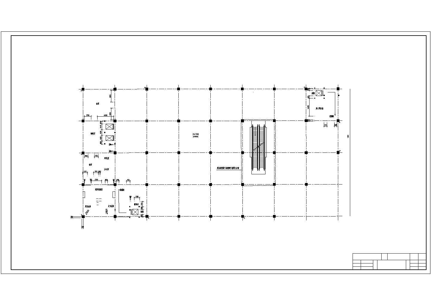 [学士]某国际购物中心框架毕业设计图(含建筑结构设计图、施工进度表)