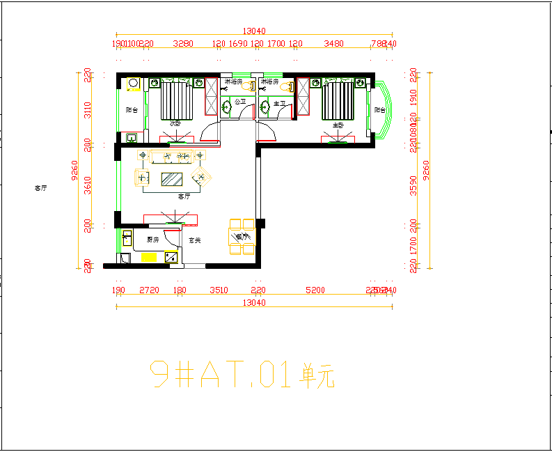 各种风格的室内户型平面方案设计图