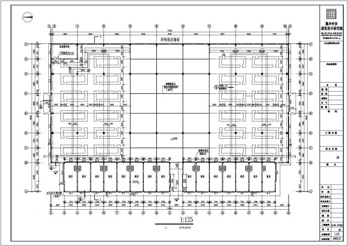 某框排架农贸市场建筑设计施工图纸_图1