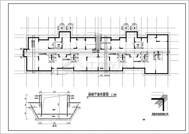六层剪力墙结构住宅楼结构施工图（含建筑施工图）-图一