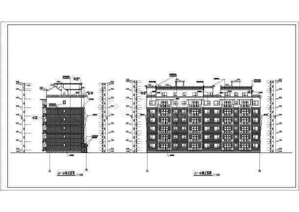某地6层剪力墙结构住宅建筑及结构施工图-图二
