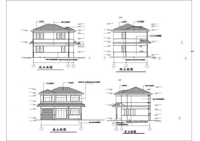某地区两层砖混结构别墅建筑结构施工图_图1