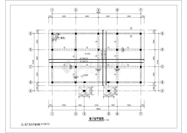 某地区框架结构别墅全套结构施工图-图二