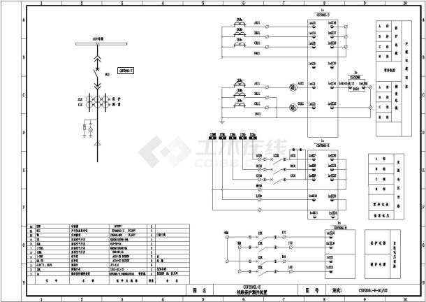 开关配电柜二次原理图-图一