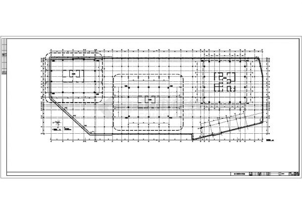 西南某高层商业办公综合体建筑施工图（建筑高度一百米建筑面积84923平方米）-图一