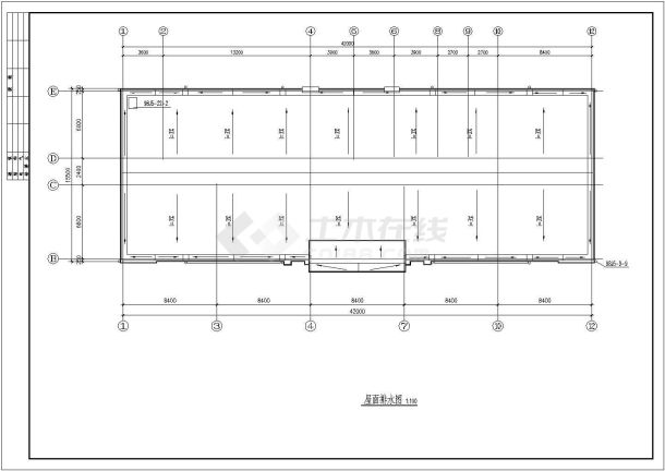 某现代风格小学教学楼建筑施工图，共11张-图一