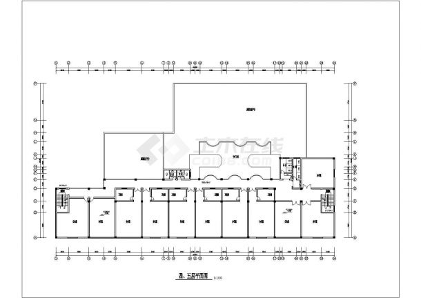 [广元市]某五层框架结构幼儿园建筑方案，共11张-图一