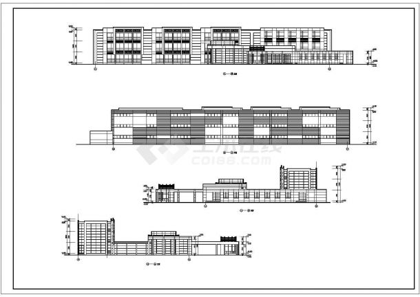 1100平现代化幼儿园建筑设计cad方案-图二