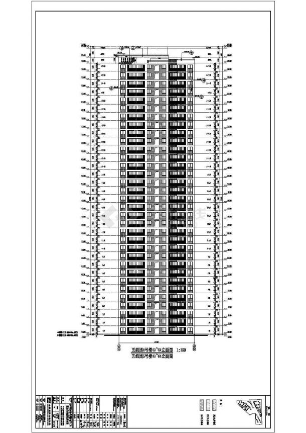 重庆某33层剪力墙结构住宅建筑方案图-图一