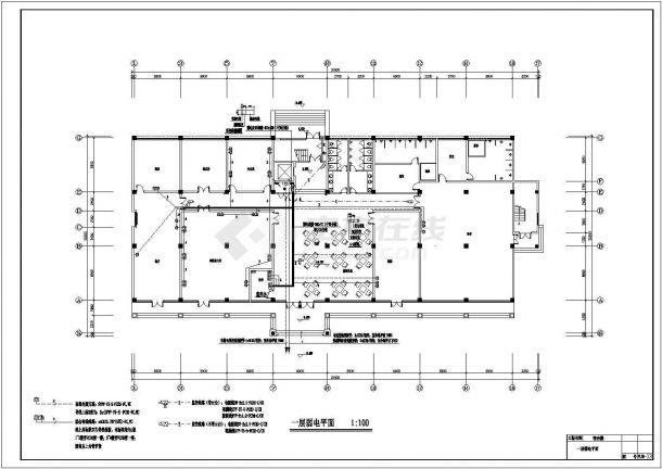 某五层公寓式综合楼电气设计施工图-图二