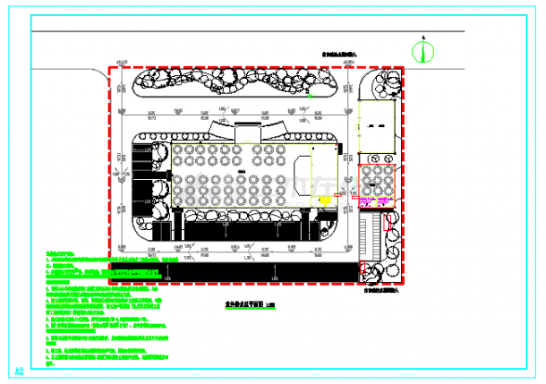 城西村某框架结构文化礼堂给排水施工图（建筑高度四米）-图二