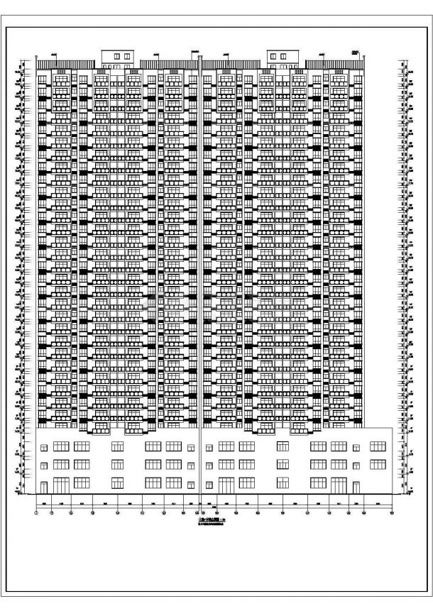 某某地区一类高层还迁房住宅施工图-图一