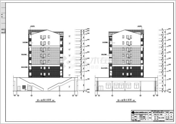 某8层框架结构住宅楼建筑施工图纸-图二