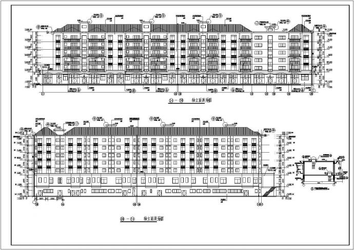 某地6层混凝土框架结构富华医院商住楼建筑施工图纸_图1