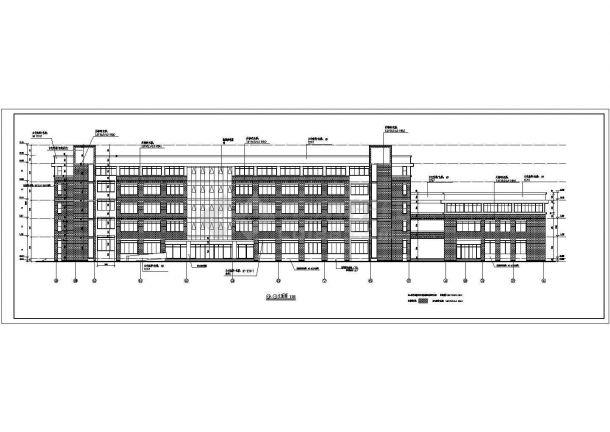 某地区五层中学教学楼建筑设计施工图-图一