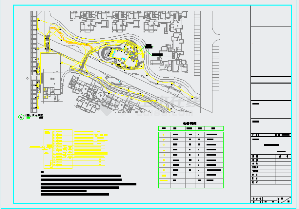 四川小区景观全套施工图（共30张图纸）-图二