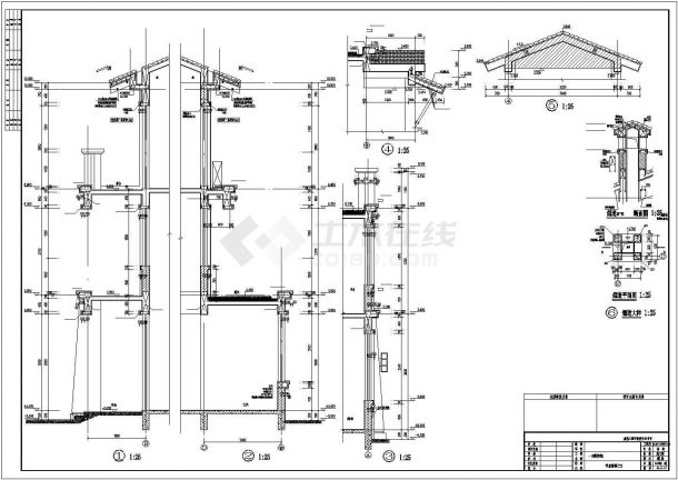 三层异形柱框架结构旅游度假村别墅结构设计施工图-图二