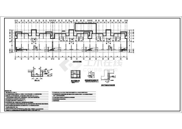 宿迁8度区11层剪力墙洋房结构施工图（地上十一层，地下一层）-图二