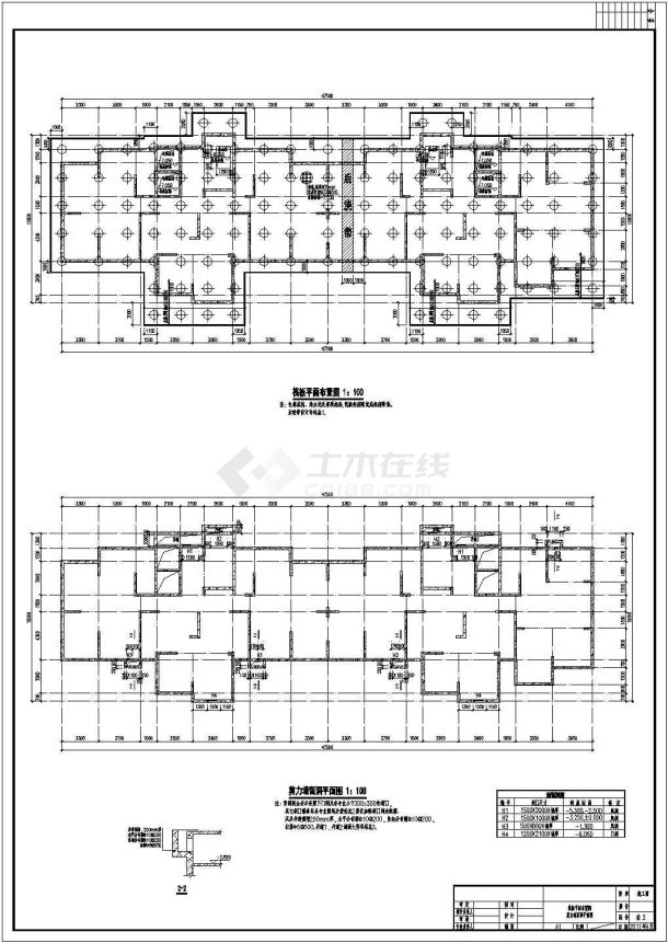 17层剪力墙结构住宅楼结构设计施工图-图一