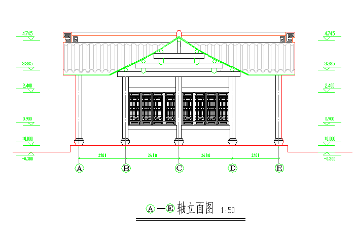 某园林古建全套施工图（共34张图纸）