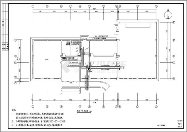 某中学四层科技楼电气设计全套施工图-图一