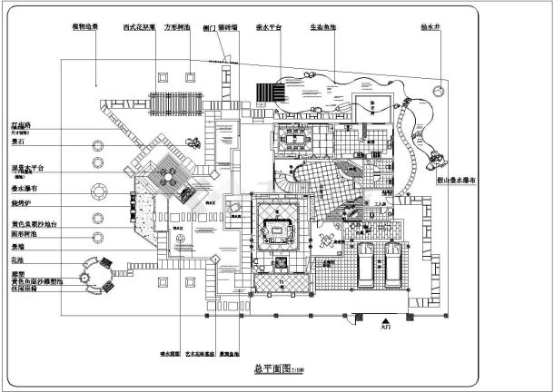 某别墅景观施工全套图（共28张图纸）-图二