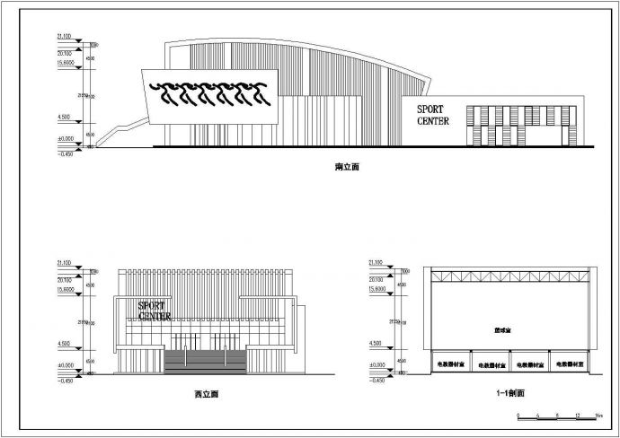 某地多层框架结构学校建筑设计方案图_图1