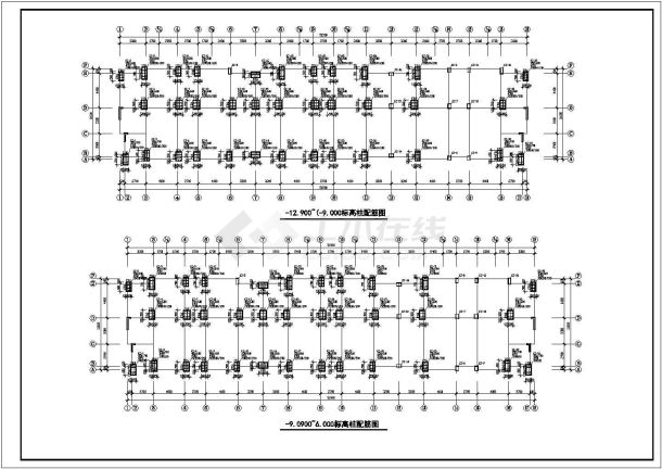 某地区12层框架结构住宅楼结构施工图-图二