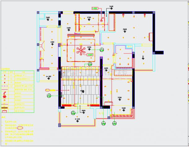 【长沙】北辰三角洲E5区项目D户型样板房装修施工图-图二