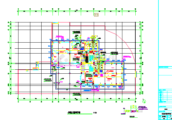 【四川】一类高层办公建筑全套电气施工图纸136张（水暖电）-图二