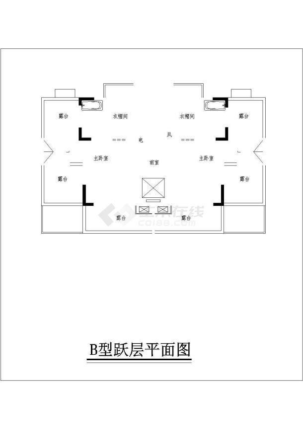 某多层、小高层板式住宅户型图（66平方米）-图一