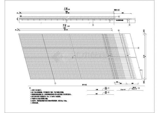 跨径20m后张法预应力连续空心板桥上部构造通用图108张(1.25m板宽板高0.95m)-图二