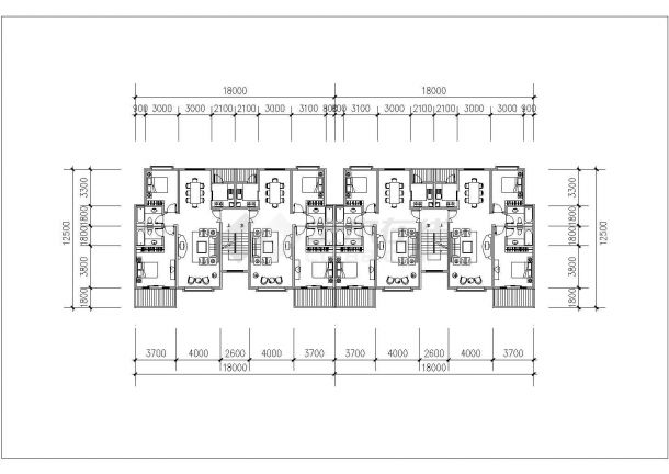 多层住宅楼户型CAD参考图-图二