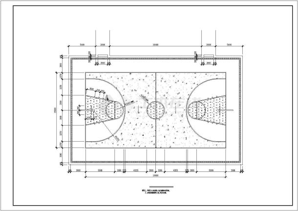 几种常见球场做法节点大样设计图纸-图一