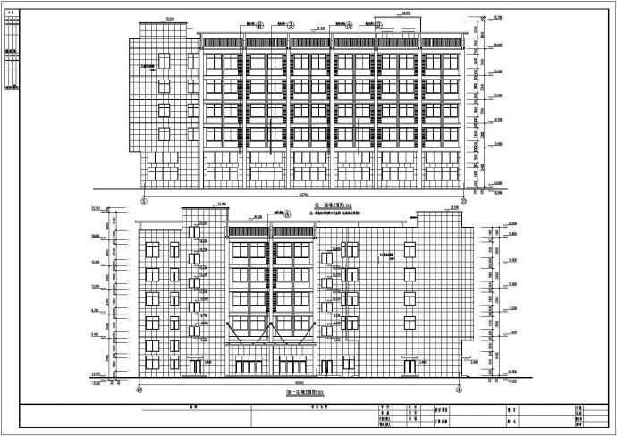 金华市五层框架结构办公楼建筑施工图_图1