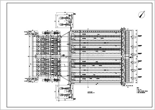 某污水处理厂细格栅及曝气沉砂池施工图-图一