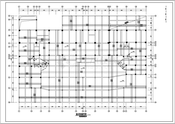 某地七层（带两层地下室）底框结构商住楼结构施工图-图二