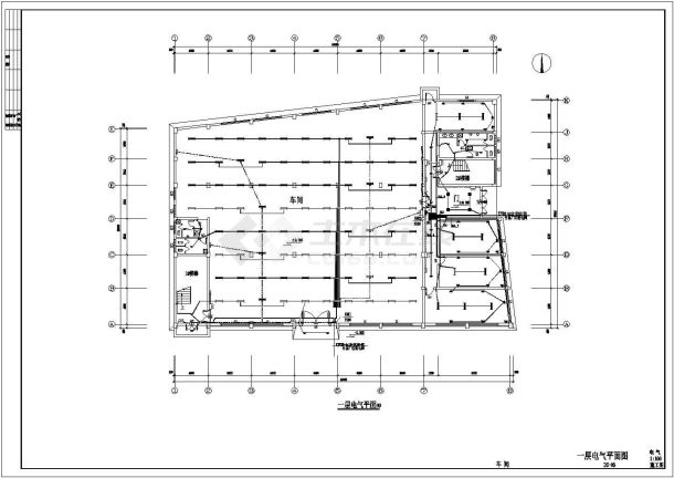某三层服装车间电气设计施工图-图二